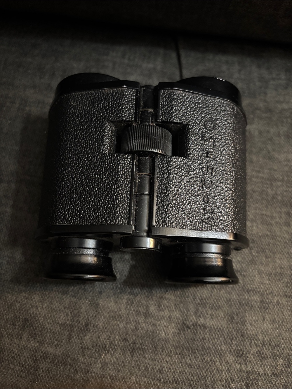 Vintage Compact Black Binoculars - Portable Travel Optics